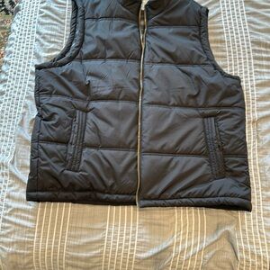Men's Black Quilted Vest